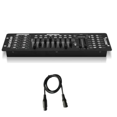 Imagem de JCYWFLODY Controlador De Luz De Palco Dj 192 Dmx 512 Para Iluminação De Festas, Pubs, Boates, Djs, Ktv, Cabeças Móveis