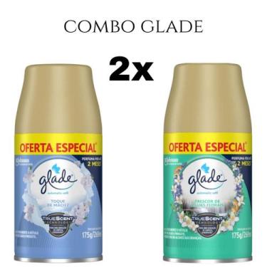 Imagem de Combo Odorizador de Ambiente Glade Refil Automatic 269ml, Azul/Verde