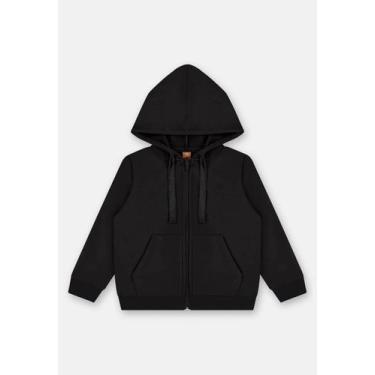 Imagem de Jaqueta Infantil Feminina em Molecotton Básico Up Baby, Preto, 2