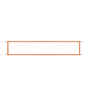 Imagem de oshhni Rede de vôlei de piscina com bolsa de armazenamento, rede de prática portátil resistente, substituição para parque, praia, piscina, gramado, área, Laranja