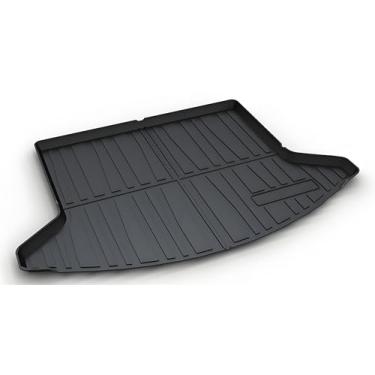Imagem de Forros de carga CX-5 - compatíveis com modelos Mazda CX5 2017-2021, tapetes de carga para todos os climas, suporte personalizado para CX-5, 3D Tech à prova d'água, durável, inodoro, flexível, preto,
