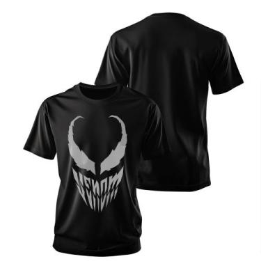 Imagem de Camiseta Venom Simbiose Algodão Lançamento - DM Clothing Brasil, Preto