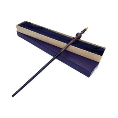 Imagem de varinha mágica com núcleo de metal cosplay para crianças com caixa - o