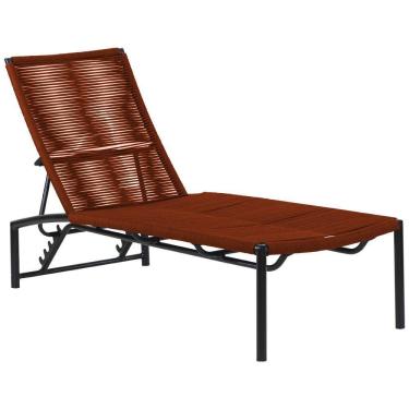 Imagem de Espreguiçadeira Tokyo Alumínio Corda Náutica Regulagem Trama