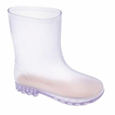 Imagem de Bota Infantil Charmosinha Galocha Rosa Menina Confortável Estilosa 25 