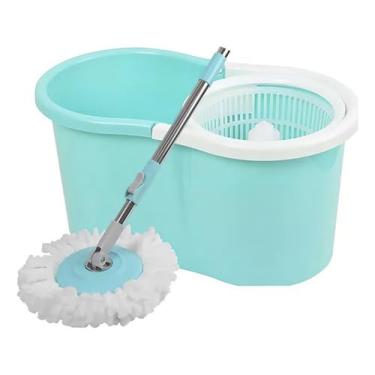 Imagem de Mop Kit De Limpeza Com Balde Centrifugador 4L