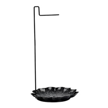 Imagem de Ioensy Porta-incenso de ferro invertido com bandeja inferior, ornamento multiuso, queimador de incenso para meditação, escritório, casa, decoração de spa