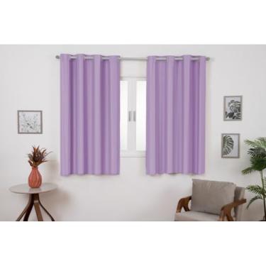 Imagem de Cortina Blackout 2,20m x 1,30m Quarto Sala Blackout PVC corta a luz(Lilas)