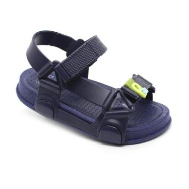 Imagem de Sandália Infantil Menino Plugt Papete Bora Bora Marinho Sustentável Fi