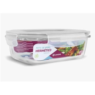 Imagem de Kit 10 Potes de vidro 640ml azul