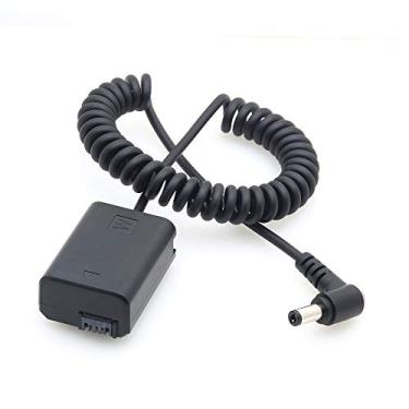 Imagem de FOTGA Adaptador De Cabo Alimentação Extensível Para Conector Cc Acoplador Decodificado, Bateria Fictícia Np-Fw50 Sony A7 A7R A7S Ii A5100 A6000 A6100 A6300 A6400 A6500 Dsc-Rx10 Iii Iv Zv-E10 Câmera