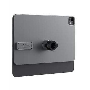 Imagem de Painel magnético de carregamento sem fio KUXIU para iPad Pro 13'' M4 [2024] apenas, painel de liga de alumínio para cabeça esférica de 17 mm com cabo USB-C de 2 m, compatibilidade com vários suportes