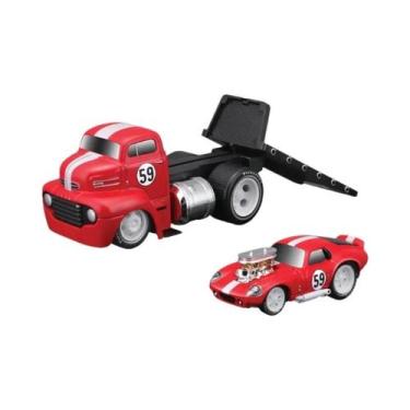 Imagem de Meninos Maisto 1:64 Liga Muscular Carro Transporte Trailer Modelo De S