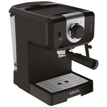 Imagem de Cafeteira Elétrica Programável XP3208 Expresso e Cappuccino com Bomba de 15 Barras 1,5 Litros, KRUPS 8010000314, Preto