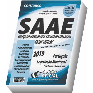 Imagem de Apostila Saee Barra Mansa - Nível Médio E Técnico