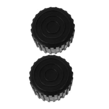 Imagem de WHAMVOX Almofadas de borracha para pernas de equipamentos de fitness, 2 peças, capas de extremidade antiderrapantes para máquinas de exercício protegem o chão