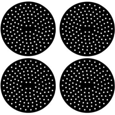 Imagem de Kit 5 Peças Tapete Silicone Para Fogão de Indução Almofada Silicone Protetora Lá Si Linha Premium M5 Armarinhos (Kit: 4 Pretos)