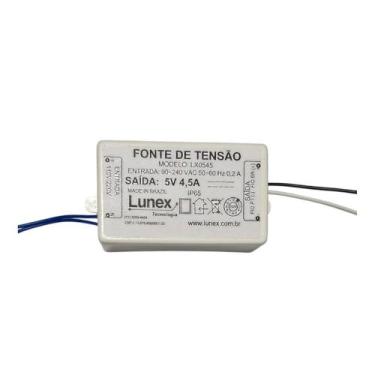 Imagem de Fonte De Tensão 24w 5v 4.5a Lunex Lx0545 - Lunex Tecnologia