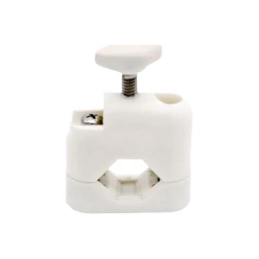 Imagem de MARINE CITY Base de mastro de plástico branco com botão de nylon de aço inoxidável para barcos – fuzileiros navais – navios – iates cabe em tubo redondo de 7/8 polegadas a 2,5 cm e tubo quadrado