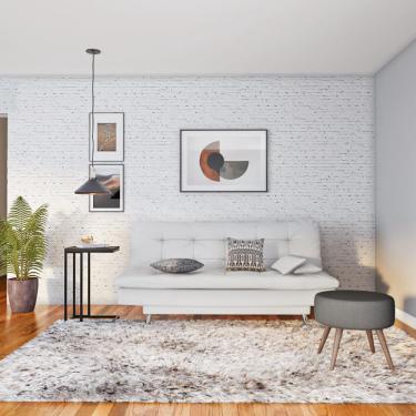 Imagem de Sofá-Cama 3 Lugares Casal Raridade Branco