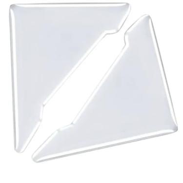 Imagem de Protetor Canto Porta Carro Silicone Soleira Quina Proteção Veicular Adesivo Anti-colisão acessórios Impacto Arranhão (1 Par Protetor TRANSP -ADESIVO)