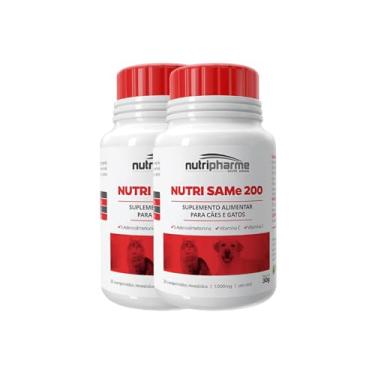 Imagem de 2 Nutri Same 200 Cães Cão Cachorros E Gatos Suplemento Alimentar 30 Cp Kit Nutpharme