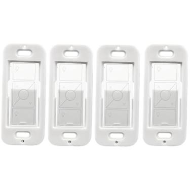 Imagem de Suportes de placa de parede para controle remoto Lutron Caseta Pico, instalação remota sem costura, suporte de parede para interruptor inteligente Lutron, design de montagem de parede durável para