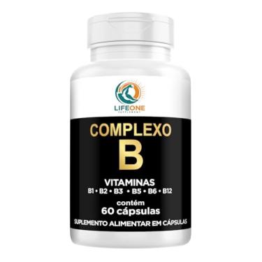 Imagem de Complexo B Vitaminas B12, B6, B5, B3, B2, B1, Life One, 60 Cápsulas