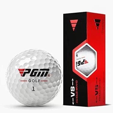 Imagem de PGM Bolas de golfe padrão premium - Bolas de golfe de desempenho para distância e controle - Bola de golfe de três camadas projetada para golfistas avançados - Acessórios de golfe para homens e