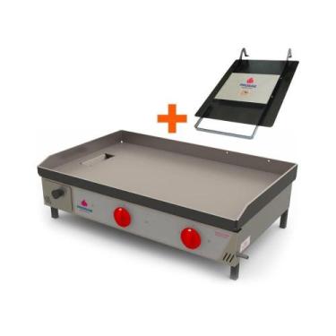 Imagem de Kit - Chapa Lanche Bifeteira A Gás Pr-800g + Prensa Pão - Progás