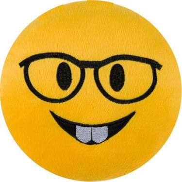 Imagem de Almofada Pelúcia Emoji Bordado Emoticon Whatsapp 28x28 CM - Vitor Bord