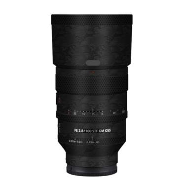 Imagem de Adesivo de lente de câmera para Sony FE 100 mm F2.8 STF GM Macro Coat Wraps Film Protector Vinyl Decal Skin 100 2.8 (Wave Black)