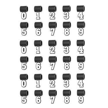 Imagem de JHJEWH Pingentes de silicone de 0 a 9 para colar de beisebol, pingente de número de beisebol, pingente para colares de fãs de esportes, pingentes de beisebol para fãs de futebol, softball, corda