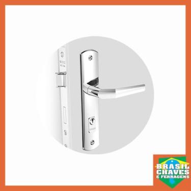 Imagem de Fechadura para porta de Entrada/Externa Popline 0711.01 Cromada 40mm S