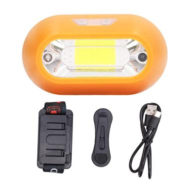 Imagem de USB recarregável farol luz vermelha 300lm portátil magnético super brilhante Running COB farol lanterna