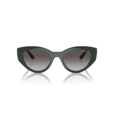 Imagem de Óculos de Sol Vogue Eyewear 0VO5566S 31228G Tam 52 / Verde Escuro - Lentes Cinza Gradiente
