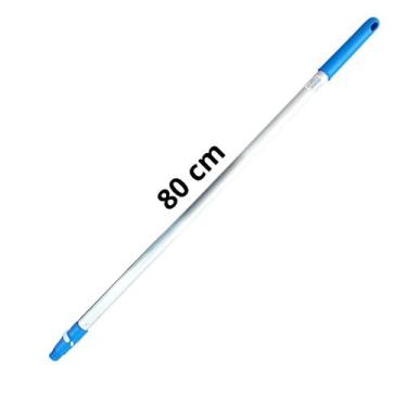 Imagem de Cabo bralimpia 80 cm  x 22mm com ponteira manopla azul rodo, CABO BRAL