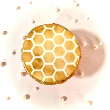 Imagem de SG67 Estêncil colmeia para confeitaria e artesanato. - confeitaria dos