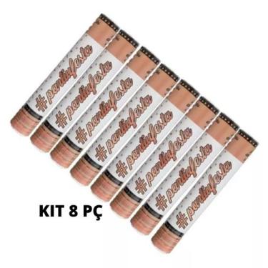 Imagem de Kit Com 8 Lança Confetes De Papel Metalizado Ou Coloridos - PartiuFest
