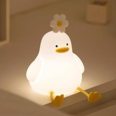 Imagem de Night Light KinYilo Cute Duck para crianças e bebês recarregáveis