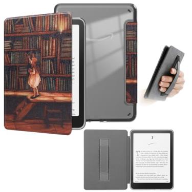 Imagem de Yzlvigrous Capa para Kindle 11ª Geração 2024/2022, Modelo: RS23CV/C2V2L3, Capa de 6 Polegadas com Sistema de Hibernação/Fechamento Magnético, Parte Traseira Transparente