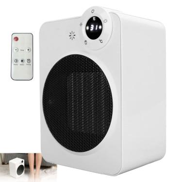 Imagem de Aquecedor Eletrico Ambiente Interno Angulo 70 Graus Controle Remoto Display Digital Potente Temperatura Ajustavel Mesa