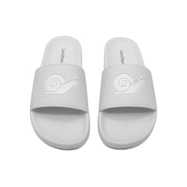 Imagem de Chinelo Slide Unissex Logo (Branco, BR, Adulto, Numérico, 42)