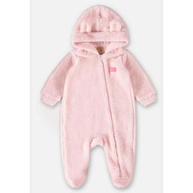 Imagem de Macacão Unissex para Bebê Up Baby, Rosa, 3