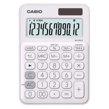 Imagem de Calculadora De Mesa Casio Branca - Ms-20uc-we-w-dc