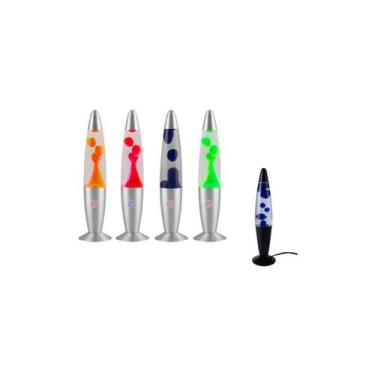Imagem de Lâmpada de lava, decoração de luz LED, 41 cm, azul - Lightbek Official