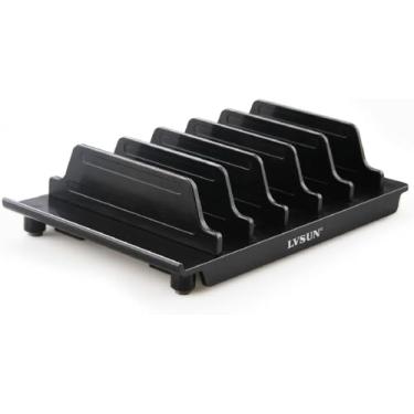 Imagem de Suporte ajustável para celular, tablet, organizador de vários dispositivos, suporte universal para iPhone, Samsung, Kindle Fire e a maioria dos dispositivos eletrônicos, sem porta de carregamento