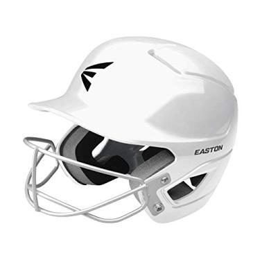Imagem de EASTON Alpha Fastpitch softball capacete com máscara, 2021, Tball Pequeno, Azul Marinho, Espuma de Absorção de Impacto de Dupla Densidade, Revestimento ABS Resistente a Impacto, Forro BioDRI, Logotipo Removível