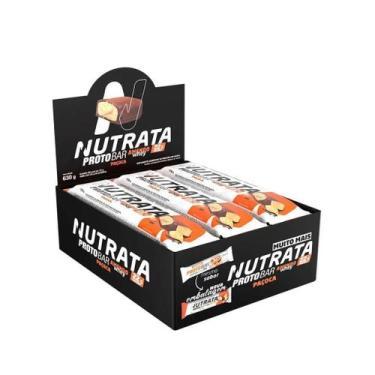 Imagem de Display 9 Un Barra Proteica Protobar 70G Nutrata - Paçoca
