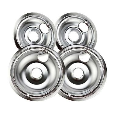 Imagem de Substituição de pingadeiras elétricas para fogão GE ou Hotpoint, pacote com 4 peças cromado produzido por Purelux